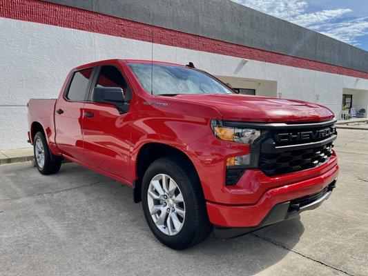 Ceramic Coating on all painted surfaces on this new Silverado. 
(1/2)