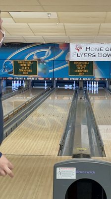 The lanes are cleaned and oiled