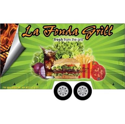 Vehicle wrap for La Fonda Grill