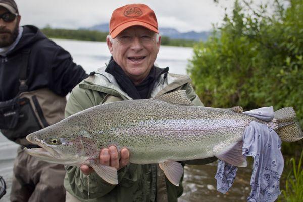 We fly out each day all over Bristol Bay Alaska to fish for all five species of Pacific salmon, Rainbow Trout and more...