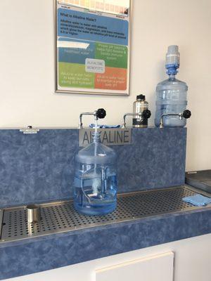 Alkaline water fill station