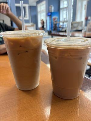 cold brew 20 oz & iced dirty chai 16 oz