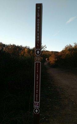 Wild Horse Trail marker