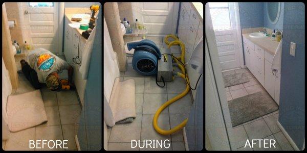 The stages of our Water Damage Restoration service