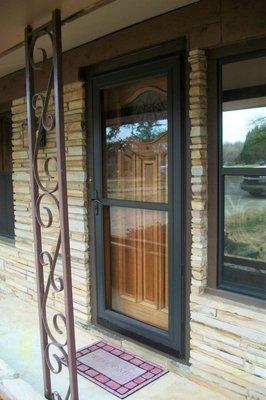 Custom entry & storm door installed