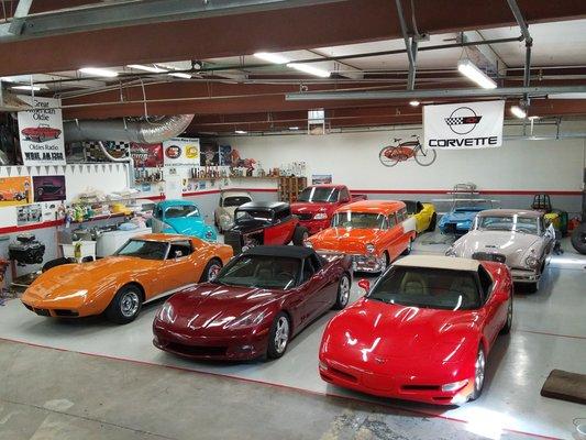 Hot rods and Corvettes