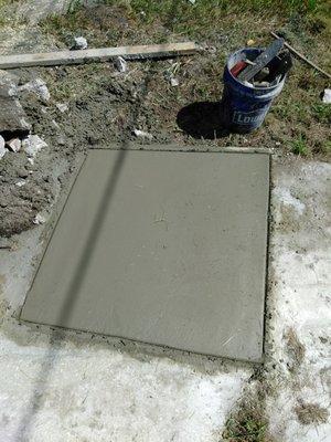 Small residential concrete repair