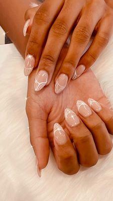 White design nails