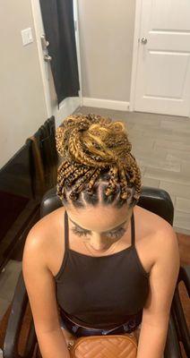 Goddess Box Braids Medium Braid Long Length