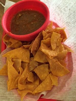 Chips and salsa is fresh!