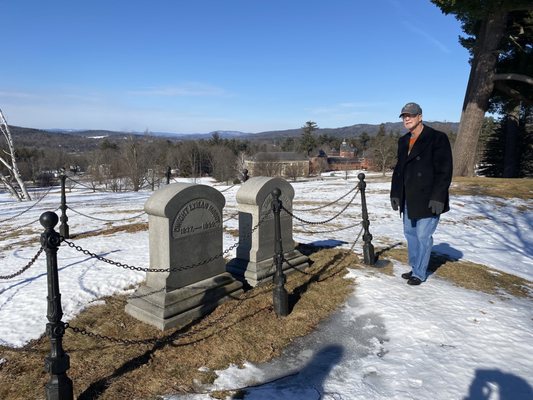 Burial site. See three states at once.