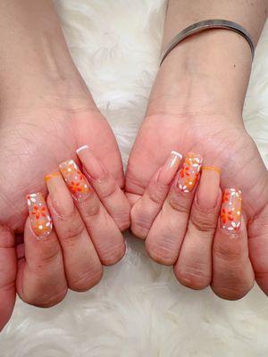 Gelx set with flowers design