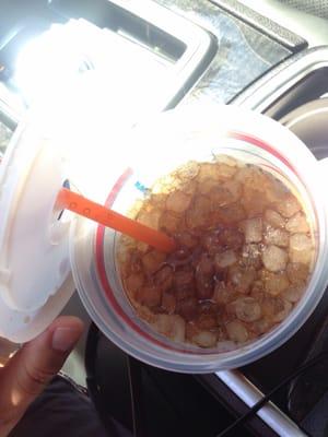 Dr. Pepper with crunch ice