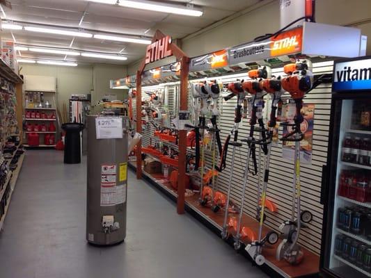 Full line of Stihl and other gas powered appliances.