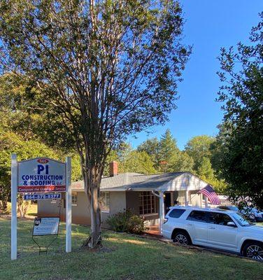 Spartanburg office of PI Construction & Roofing