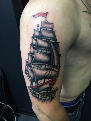 Pirate Ship Tattoo