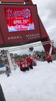 Angel 5k run and family foam fun