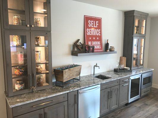 New updated kitchen with granite countertops.