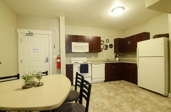 Full Apartment Style Kitchen in Each Unit
(Microwave, Dishwasher, Oven/Stove, Refrigerator/Freezer)