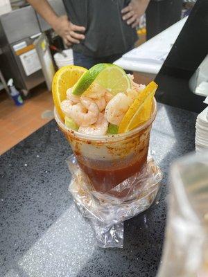 Michelada preparada