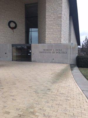 Plaque at the main entrance