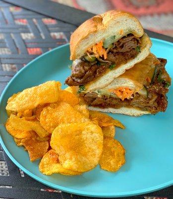 Bulgogi Sandwich|Zapp's Voodoo Chips