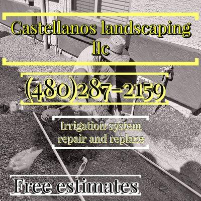 Irrigation system repair or new line no job it's to big for us free estimates