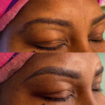 Lovely Microshaded Brows performed on this client