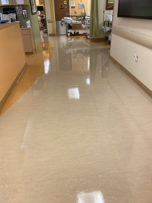 After / Vinyl Floor Waxing