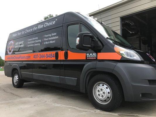 Carpet Cleaning Van