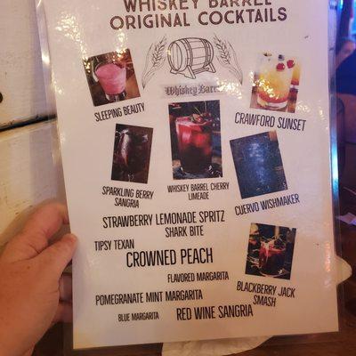 Drink menu 9-10-22