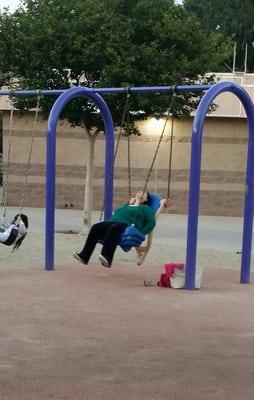 is a shame that adults do not know that these swings are for kids.