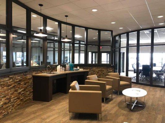 Our beautiful lobby at the newly renovated Wheelersburg Branch.