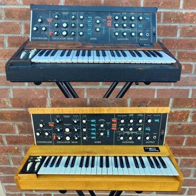 My Minimoog before and after