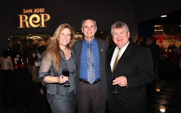 Party Revelers: San Jose Mayor Chuck Reed & Friends at Club Auto Sport