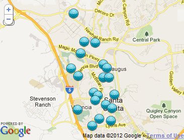 Valencia CA Foreclosures and Bank Owned inventory - Circa 2010.