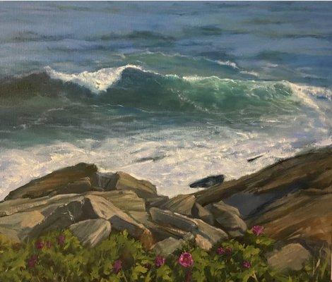 "Pemaquid Coast" 20 x 24" oil on canvas
By KT Morse