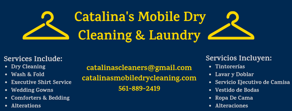 Call/Text us today for all your dry cleaning & laundry needs!