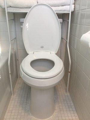 Our new Gerber toilet installed by Billy-the-Plumber at All Clear Plumbing with a whisper quite close seat & lid. Well designed toilet.