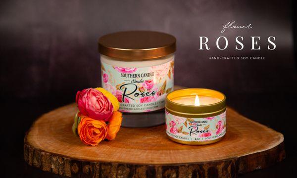 Roses Soy Candle