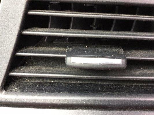 This is an air vent in the front dash: easily reached. Just totally ignored! $150 - for THIS?