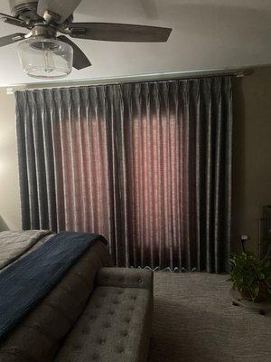 Master custom drapes !