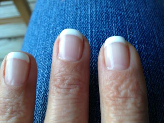 Decent French manicure for a reasonable price