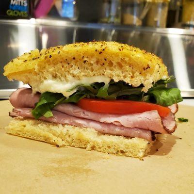 Our new Ham and Gorgonzola panino