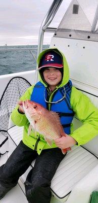 His first Red Snapper