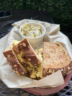 Jump Start $10.09. Whole Wheat, spicy chorizo, jalapeño, mixed cheese and breakfast potatoes.