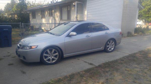 My 04 tsx with nuespeed springs