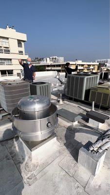 5 stars for a reason! Jon took us up to the roof to do a thorough inspection of the AC unit