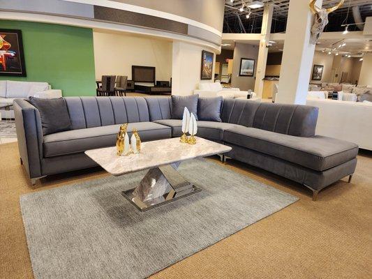 This sectional is the way to go if you are a people person. Friends and family will love sitting with you on this piece. Luxury in Low price