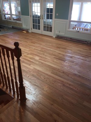 Floor and banister remodel.